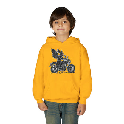 Cozy Youth Hoodie | Biker Mothman