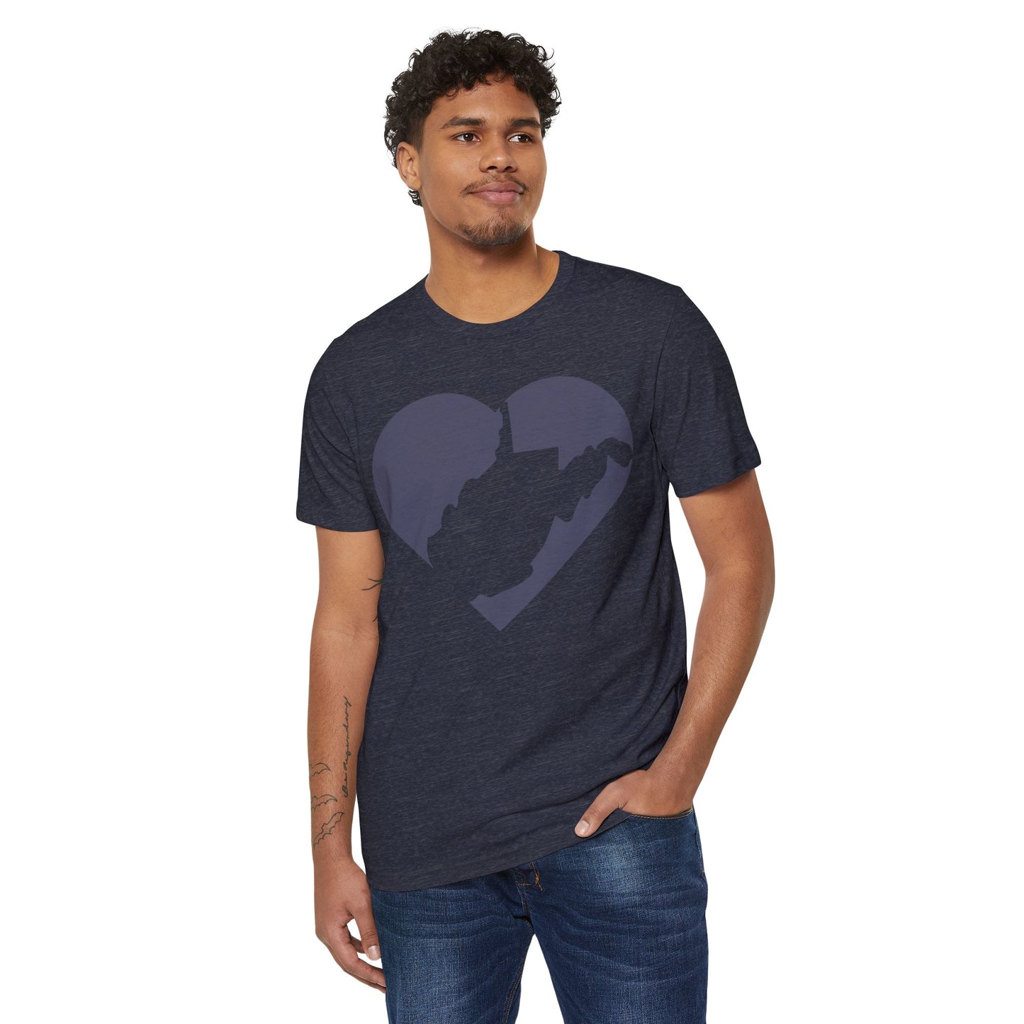 Recycled Organic T-Shirt | WV Heart Design