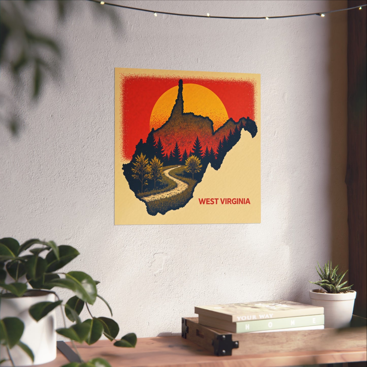 West Virginia "Summer Whispers" Vintage Fine Art Poster - West Virginia Scenic Wall Art