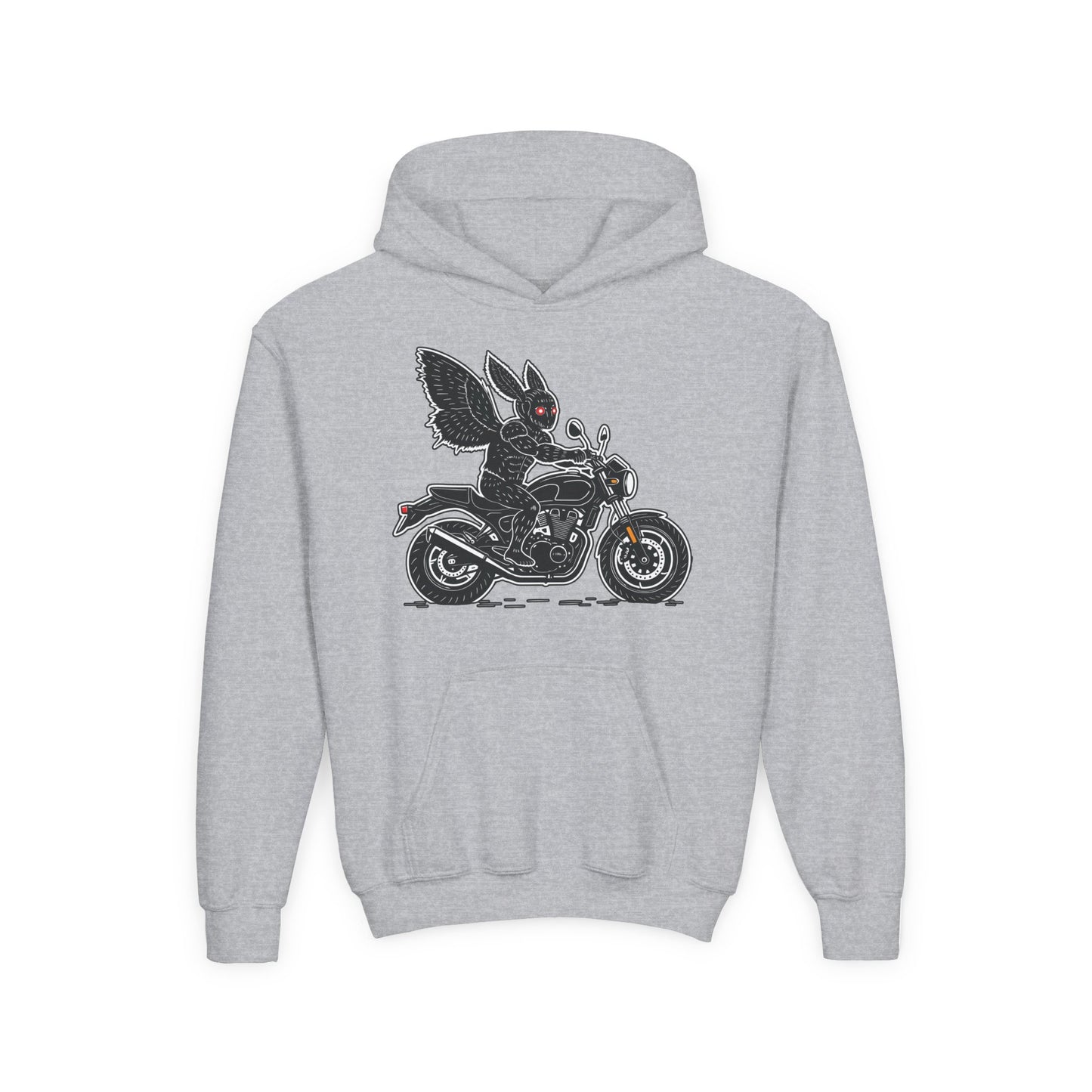 Cozy Youth Hoodie | Biker Mothman