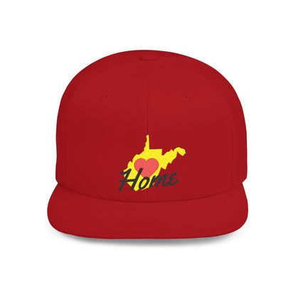 Flat Bill Snapback Hat | West Virginia Home Love