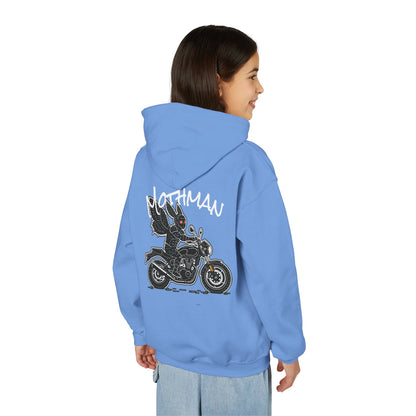 Cozy Youth Hoodie | Biker Mothman