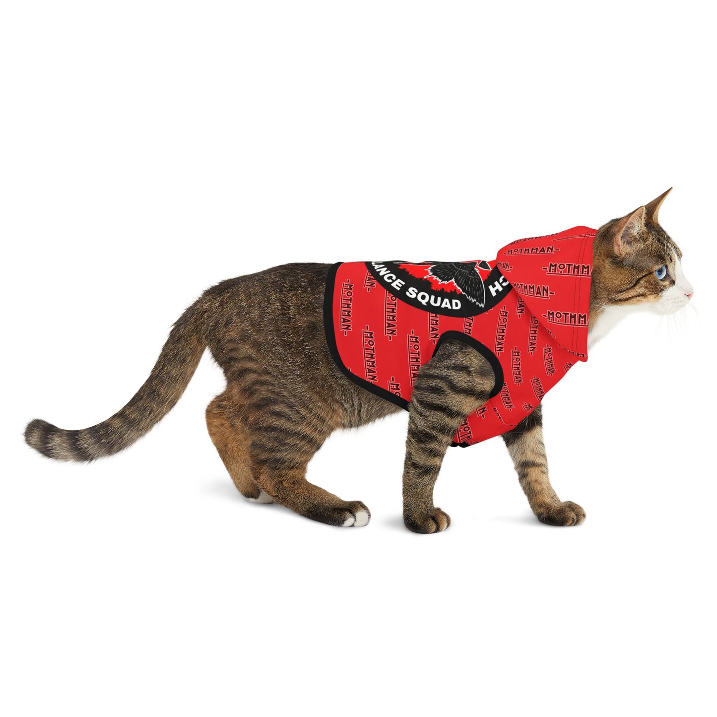 Pet Hoodie | Mothman Surveillance Squad | Red