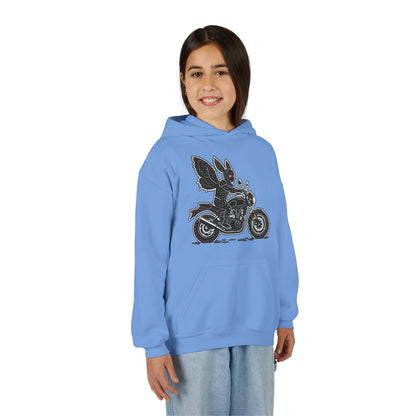 Cozy Youth Hoodie | Biker Mothman