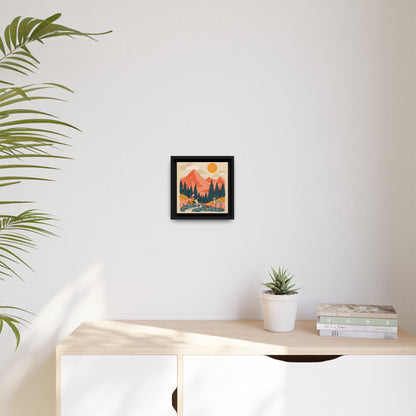 "Fawn Melody 03" Framed Canvas Art Print Canvas