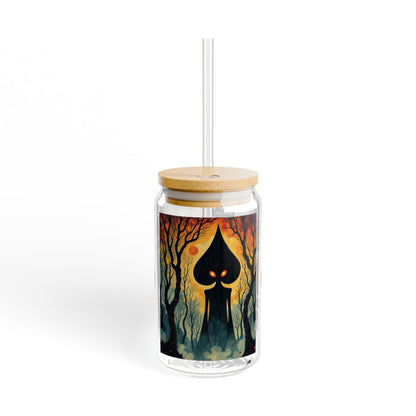 16oz Eco-Friendly Sipper Glass | Braxie The Flatwoods Monster-Nicodemus Studios