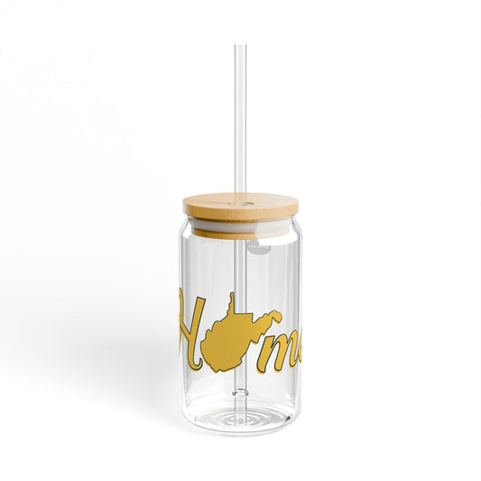 16oz Eco-Friendly Sipper Glass | "Home WV"-Nicodemus Studios
