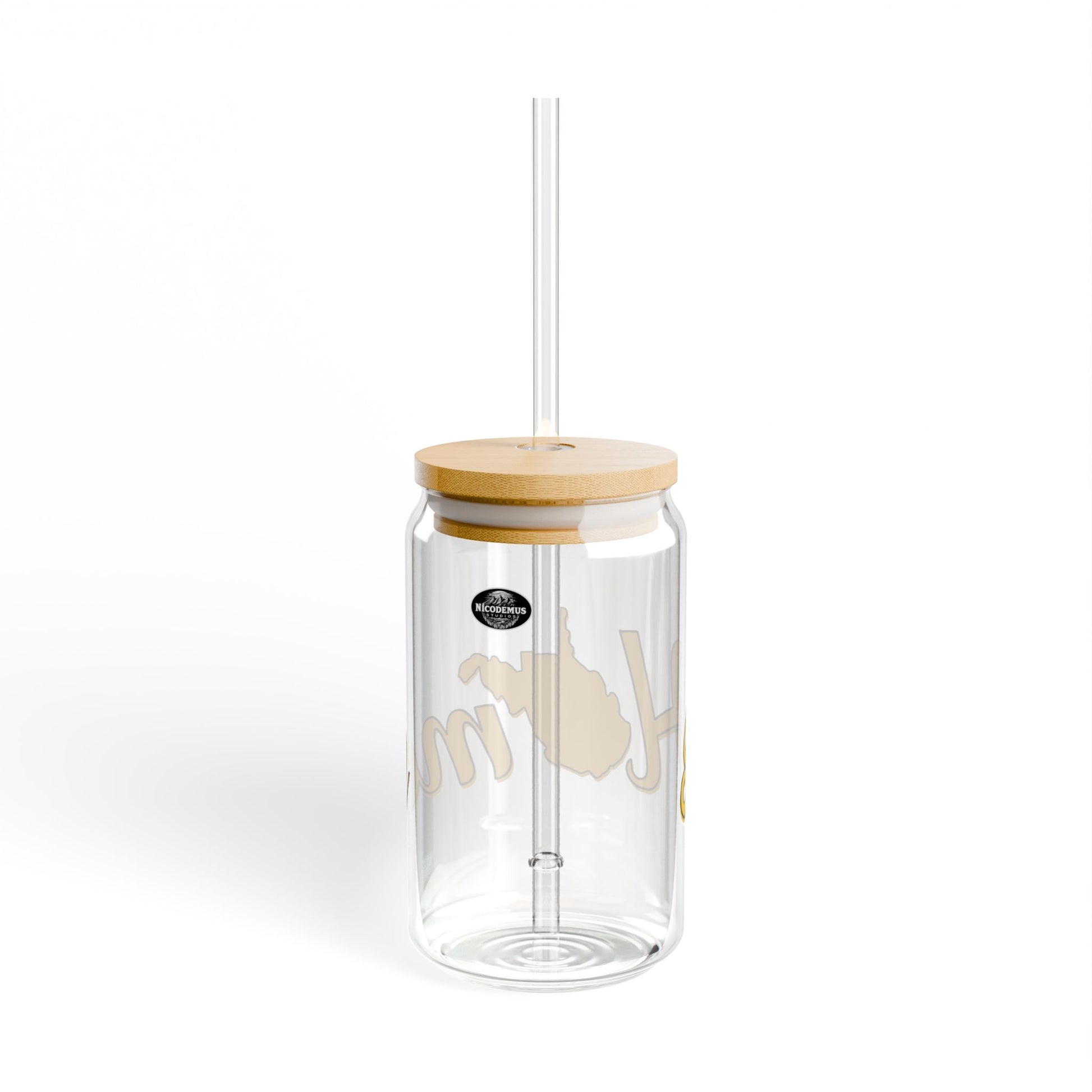 16oz Eco-Friendly Sipper Glass | "Home WV"-Nicodemus Studios
