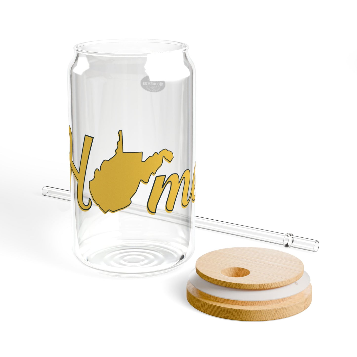 16oz Eco-Friendly Sipper Glass | "Home WV"-Nicodemus Studios