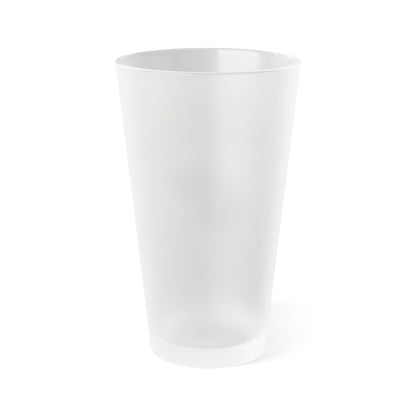 16oz Frosted Pint Glass | West Virginia w/State Dandelion-Nicodemus Studios