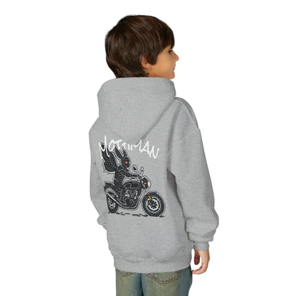 Cozy Youth Hoodie | Biker Mothman