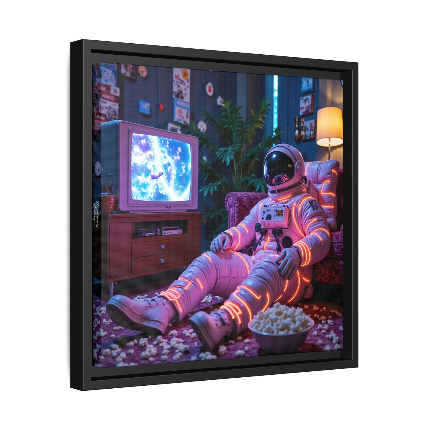 Framed Canvas Artprint | Spacing Out 02 by Nicodemus Studios