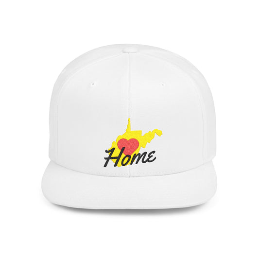 Flat Bill Snapback Hat | West Virginia Home Love