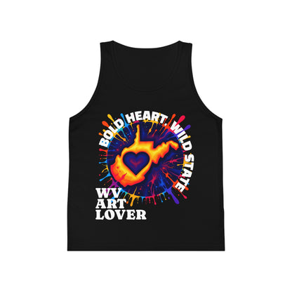 Kid's Jersey Tank Top | Bold Heart Wild State design
