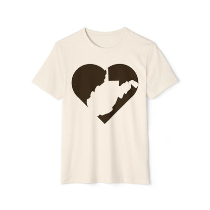 Recycled Organic T-Shirt | WV Heart Design