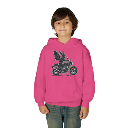 Cozy Youth Hoodie | Biker Mothman