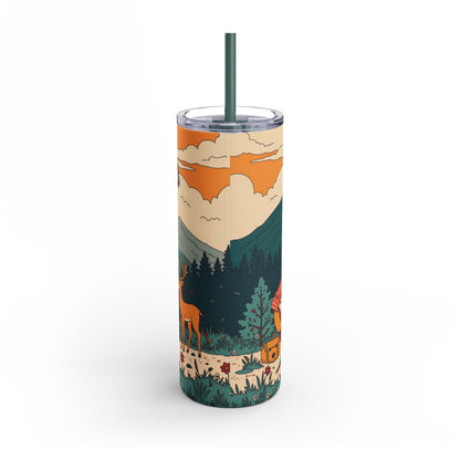 20oz Tumbler Travel Cup | "West Virginia Fawn Melodies"-Nicodemus Studios