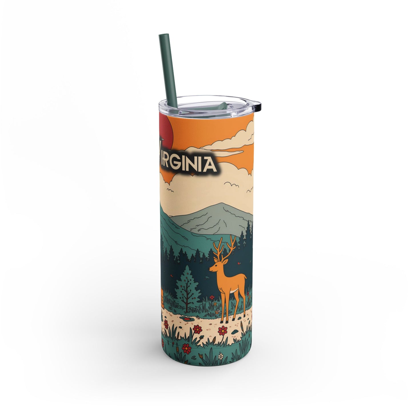 20oz Tumbler Travel Cup | "West Virginia Fawn Melodies"-Nicodemus Studios