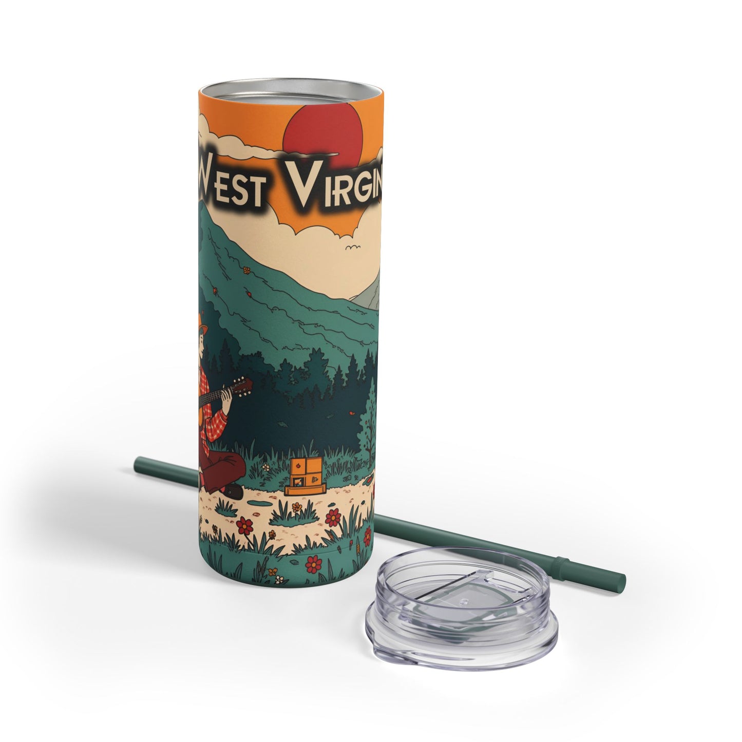 20oz Tumbler Travel Cup | "West Virginia Fawn Melodies"-Nicodemus Studios