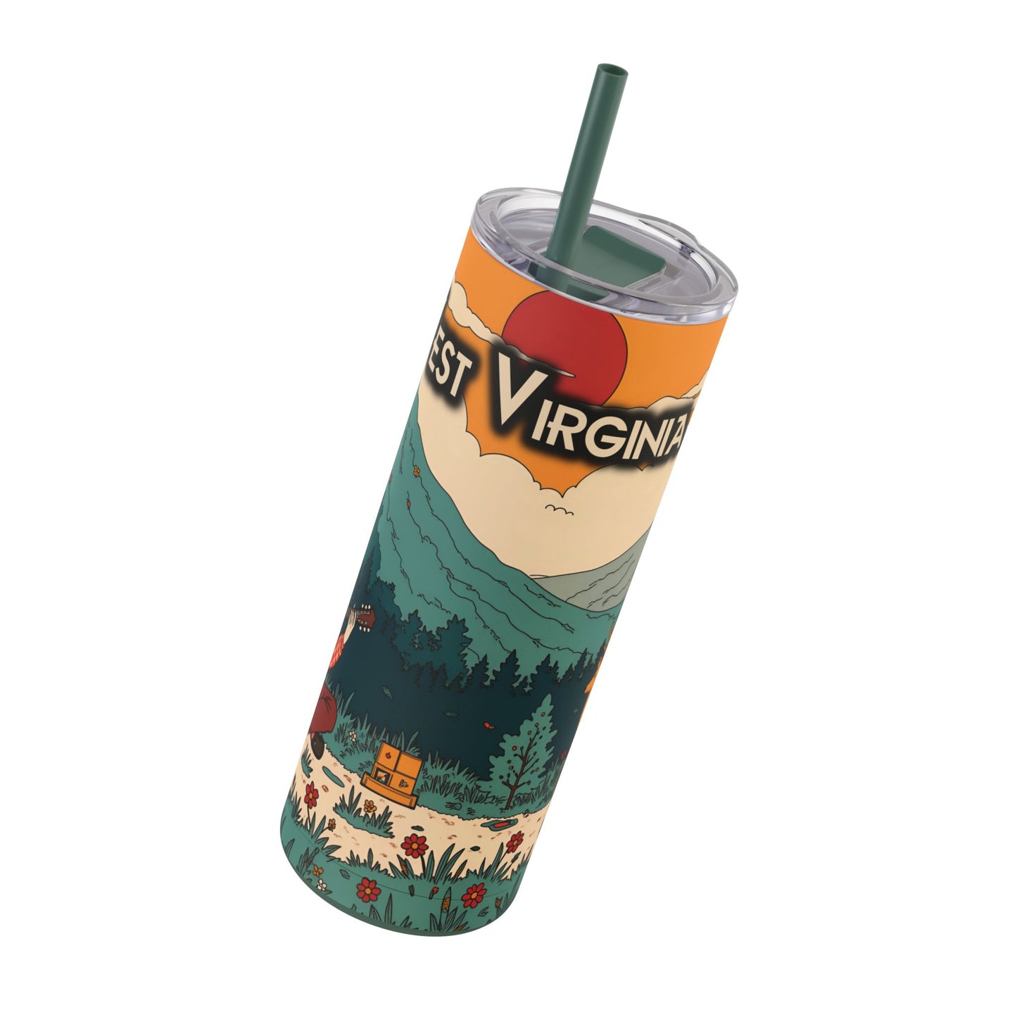 20oz Tumbler Travel Cup | "West Virginia Fawn Melodies"-Nicodemus Studios