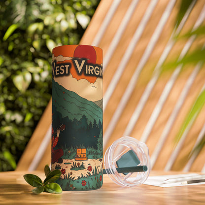 20oz Tumbler Travel Cup | "West Virginia Fawn Melodies"-Nicodemus Studios