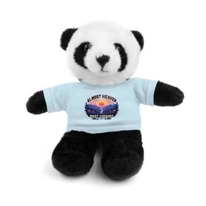 Stuffed Animals with Tee-Light Blue-Panda-8"-Nicodemus Studios