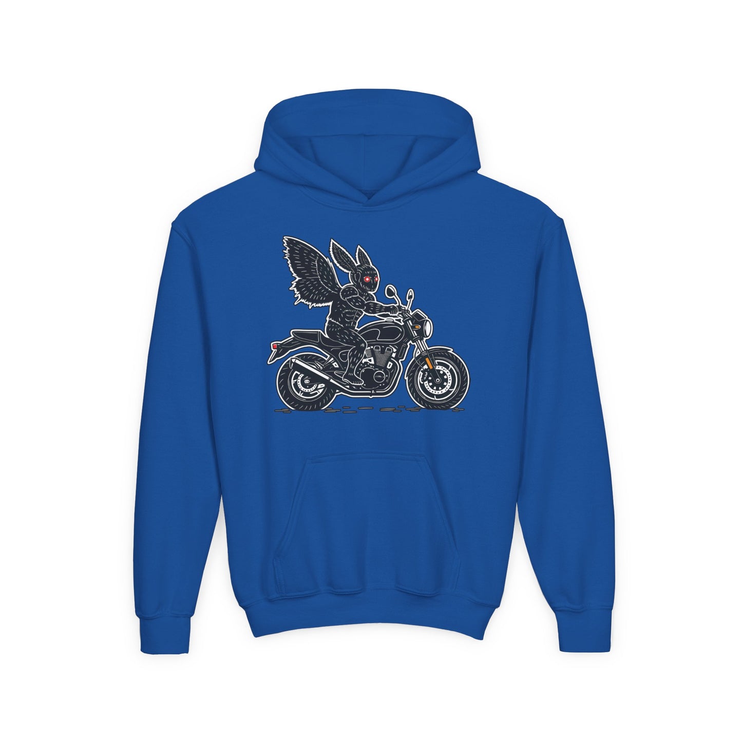 Cozy Youth Hoodie | Biker Mothman