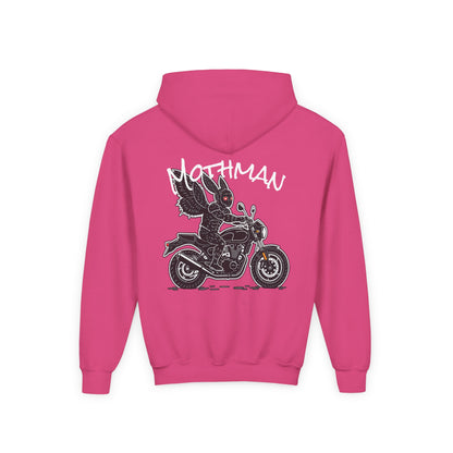 Cozy Youth Hoodie | Biker Mothman