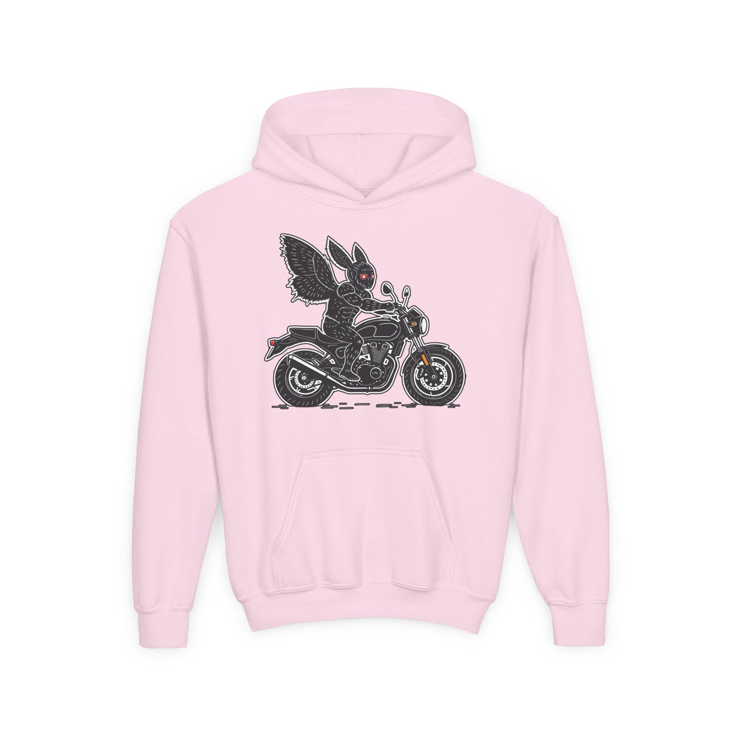 Cozy Youth Hoodie | Biker Mothman