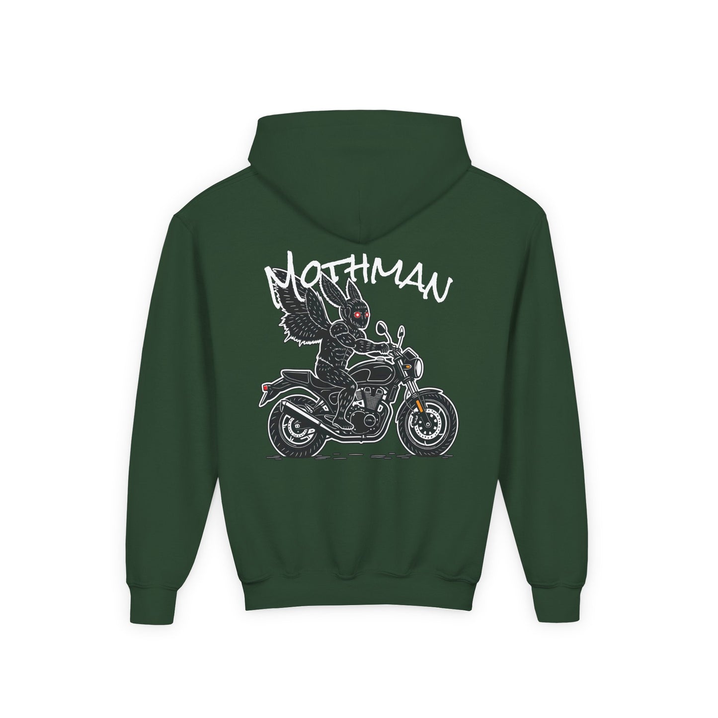 Cozy Youth Hoodie | Biker Mothman