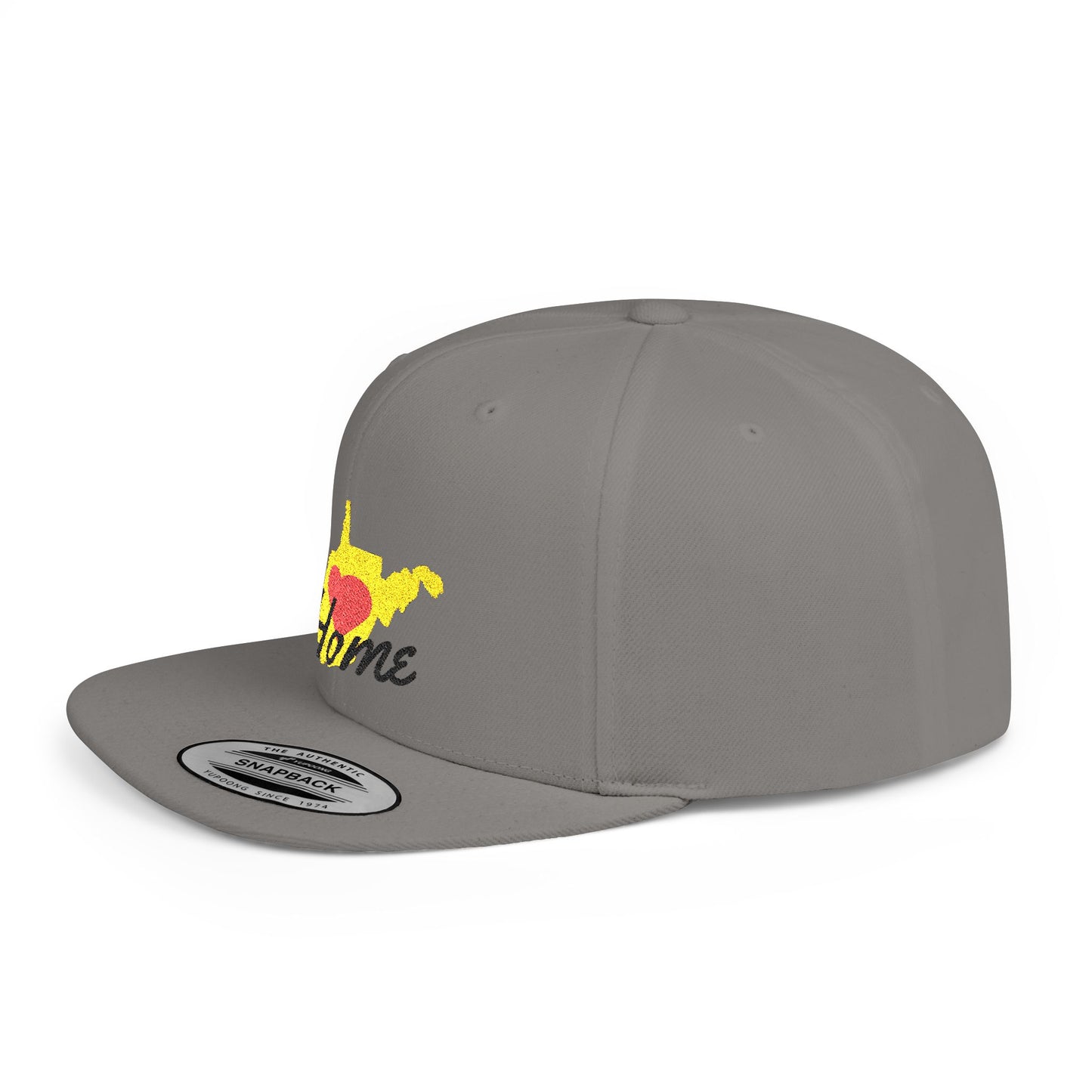 Flat Bill Snapback Hat | West Virginia Home Love