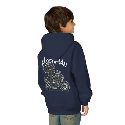 Cozy Youth Hoodie | Biker Mothman