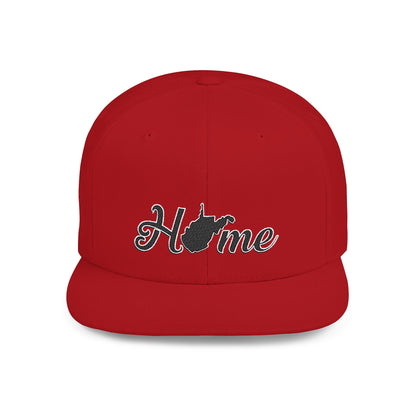 Flat Bill Snapback Hat | Home WV