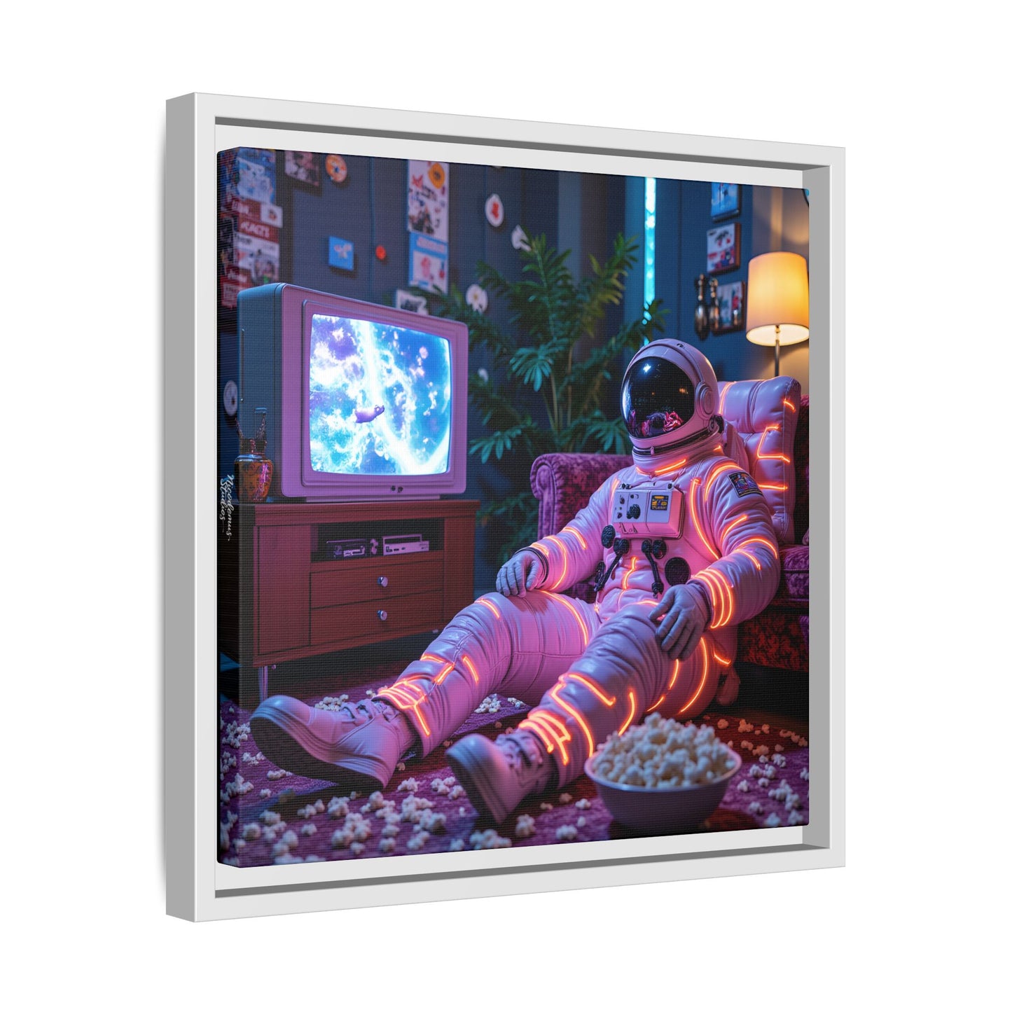 Framed Canvas Artprint | Spacing Out 02 by Nicodemus Studios