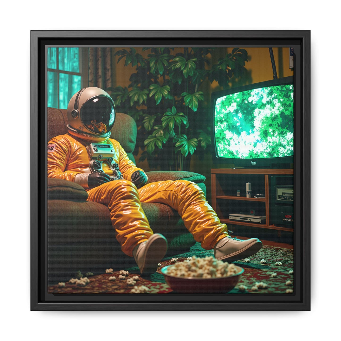 Framed Canvas Artprint | Spacing Out 01 by Nicodemus Studios