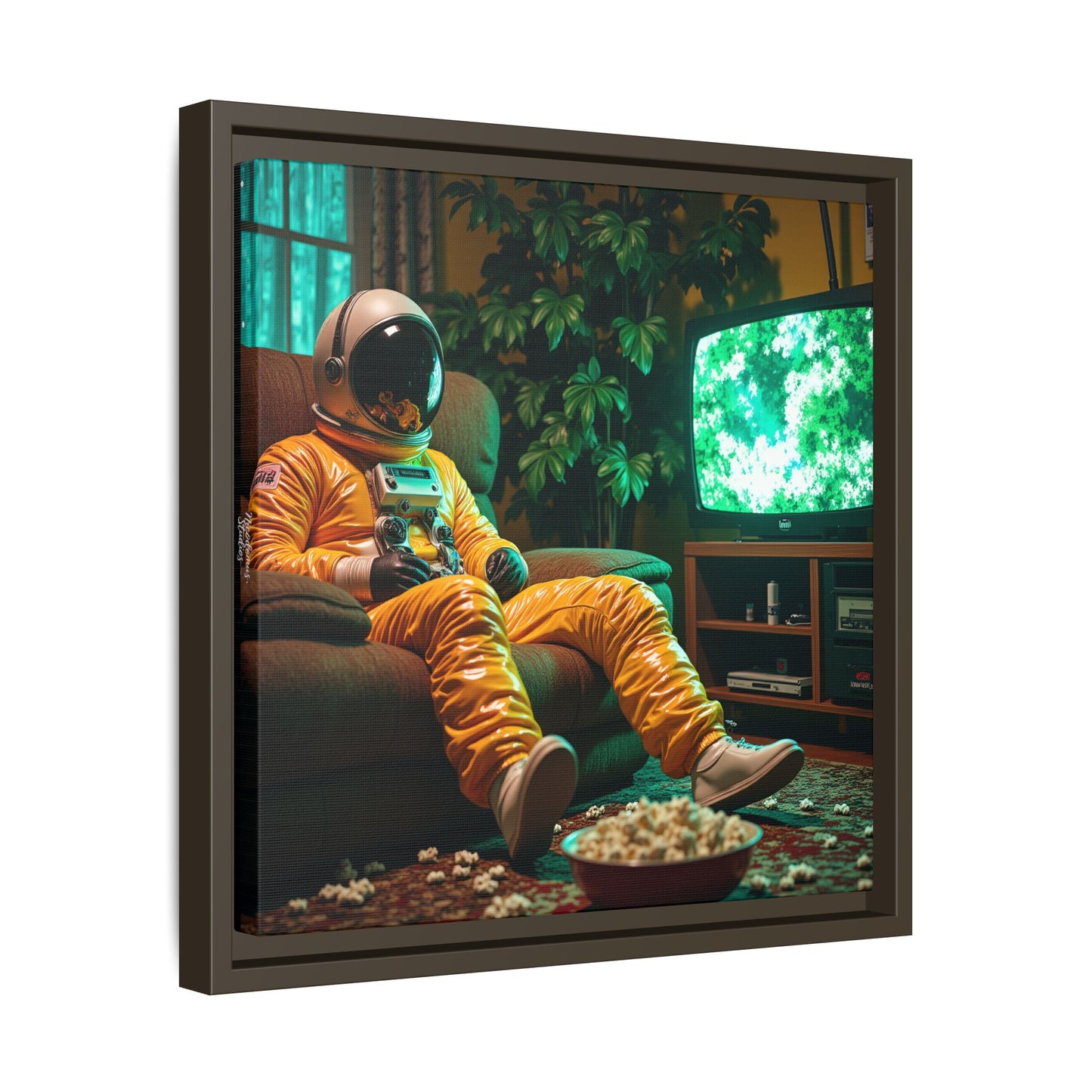 Framed Canvas Artprint | Spacing Out 01 by Nicodemus Studios