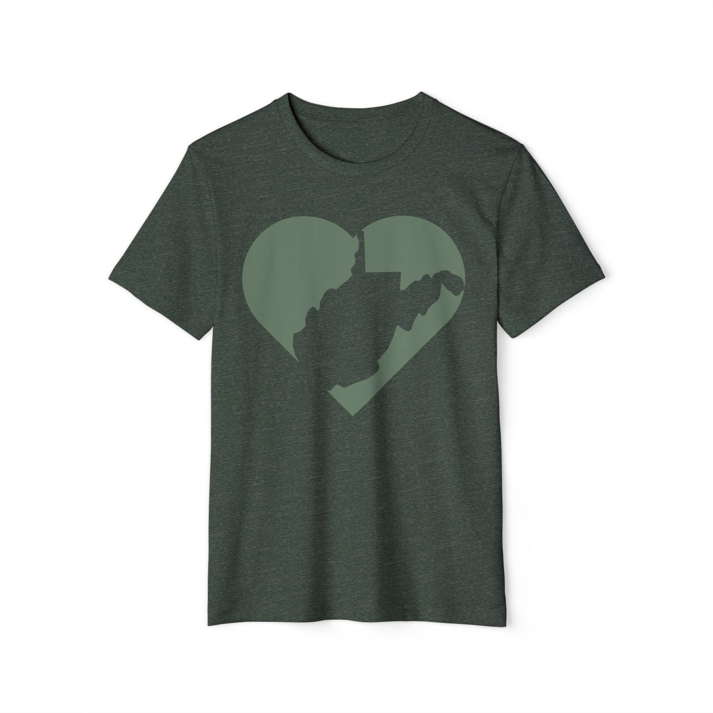 Recycled Organic T-Shirt | WV Heart Design