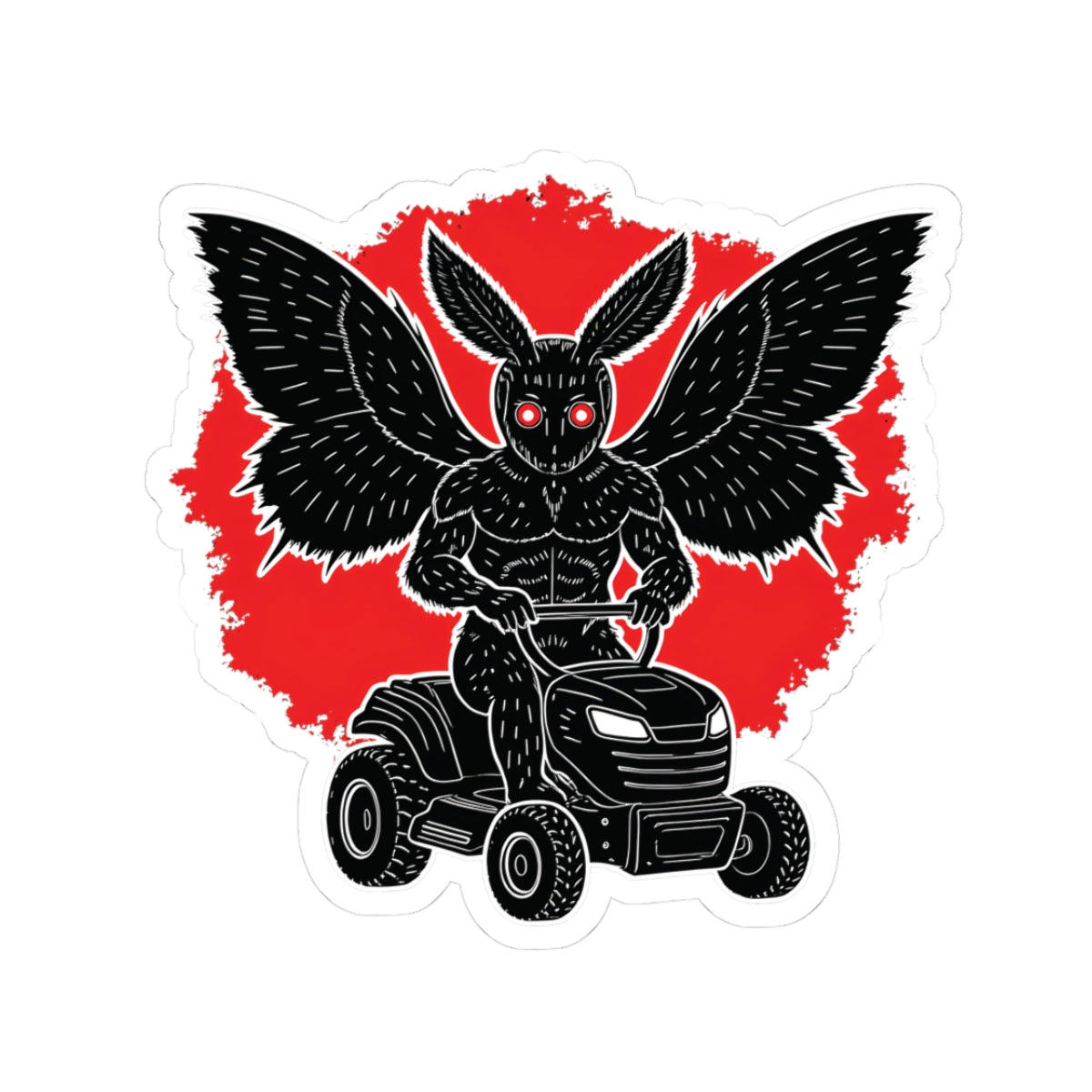 Kiss-Cut Stickers | Mowing Mothman