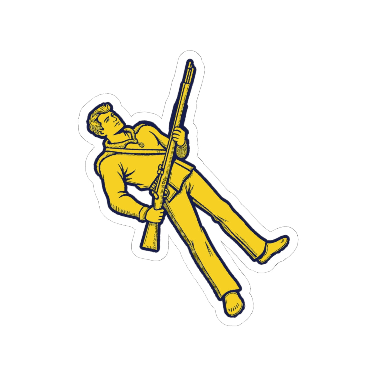 Kiss-Cut Stickers | Mountaineer Yellow & Navy