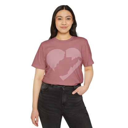 Recycled Organic T-Shirt | WV Heart Design