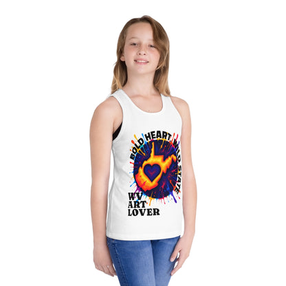 Kid's Jersey Tank Top | Bold Heart Wild State design