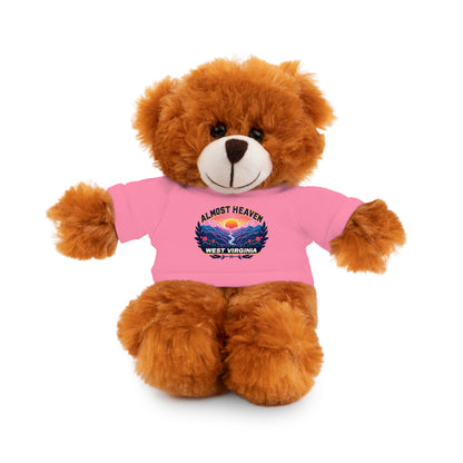 Stuffed Animals with Tee-Pink-Bear-8"-Nicodemus Studios