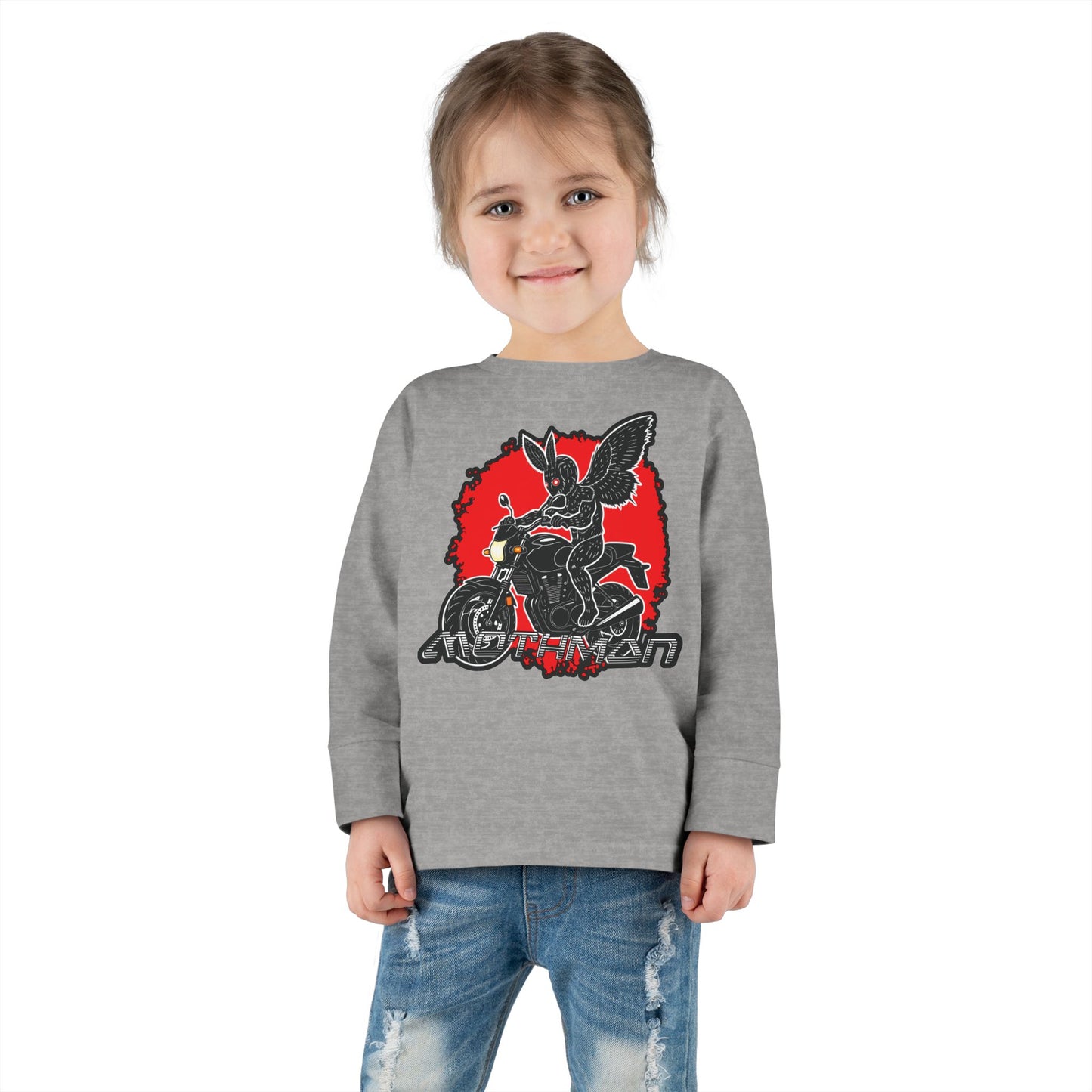 Toddler Long Sleeve Tee |  Mothman Biker