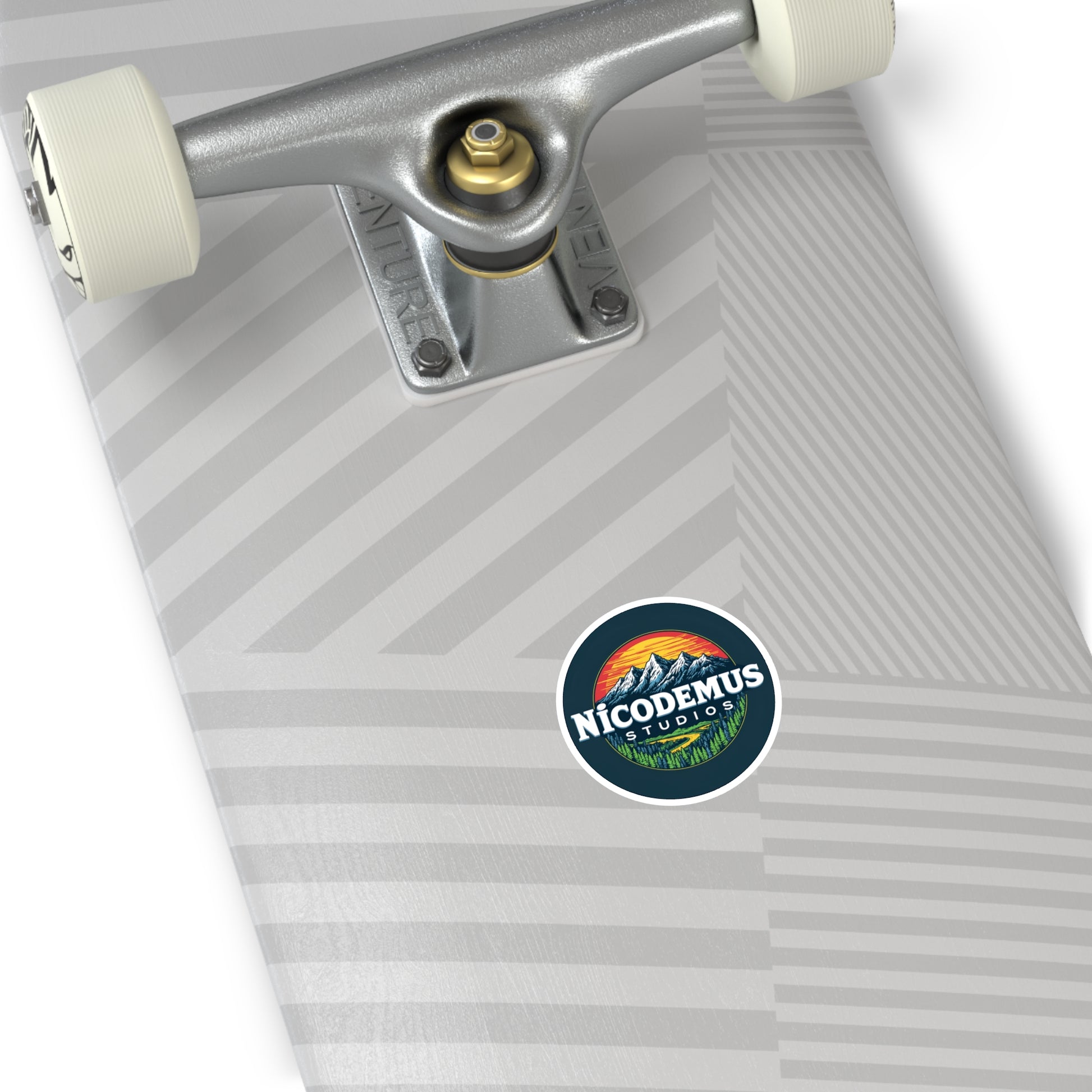 Nicodemus Studios Logo Round Stickers - Indoor/Outdoor Paper products