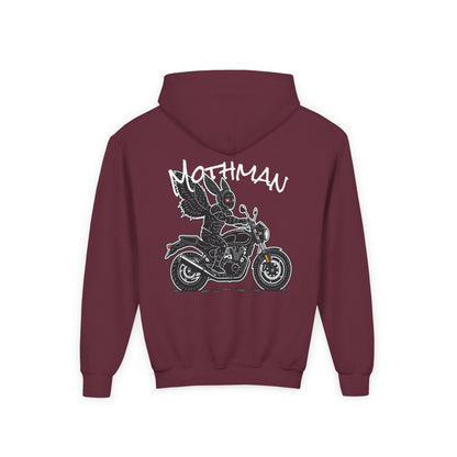 Cozy Youth Hoodie | Biker Mothman