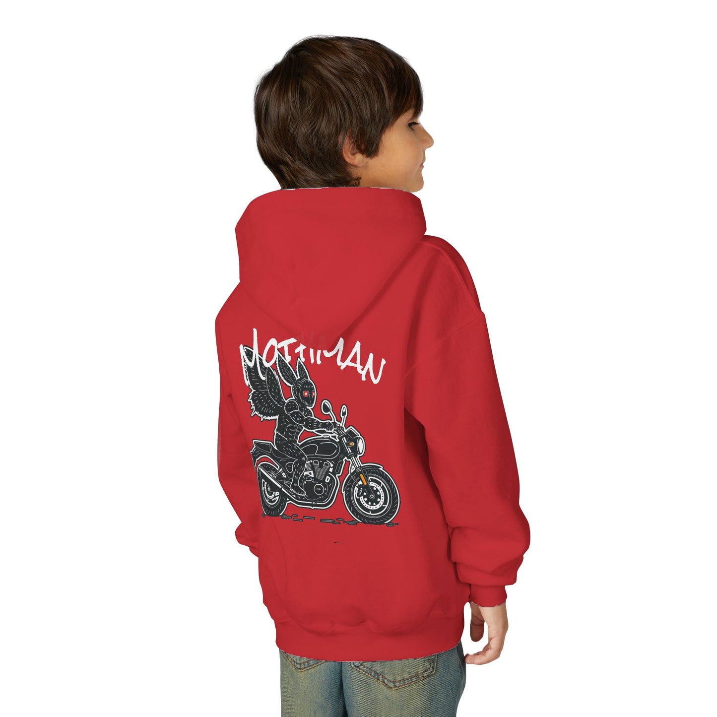 Cozy Youth Hoodie | Biker Mothman