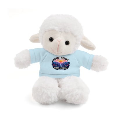 Stuffed Animals with Tee-Light Blue-Sheep-8"-Nicodemus Studios
