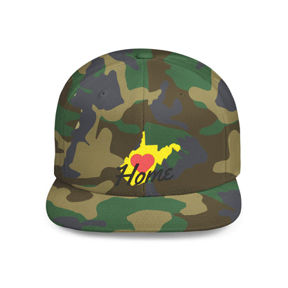 Flat Bill Snapback Hat | West Virginia Home Love