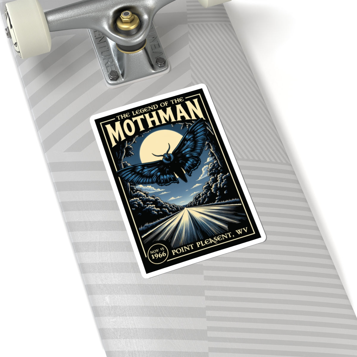 Kiss-Cut Stickers | The Legend of The Mothman Vintage Style Graphic
