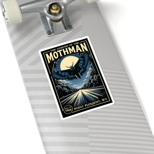Kiss-Cut Stickers | The Legend of The Mothman Vintage Style Graphic